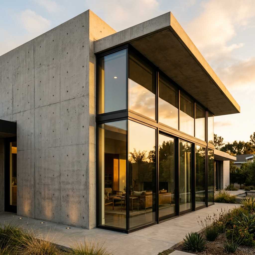 Modern Minimalist Architectural Building Facade